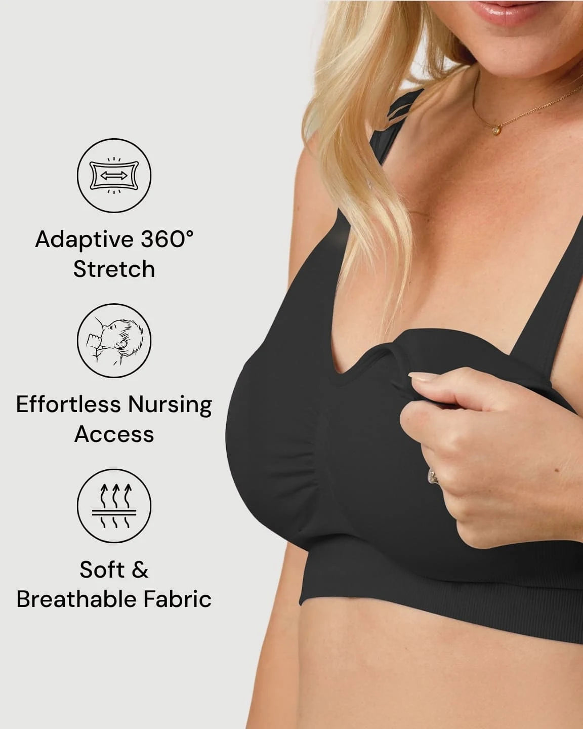 Wire-Free Supportive Nursing Bra