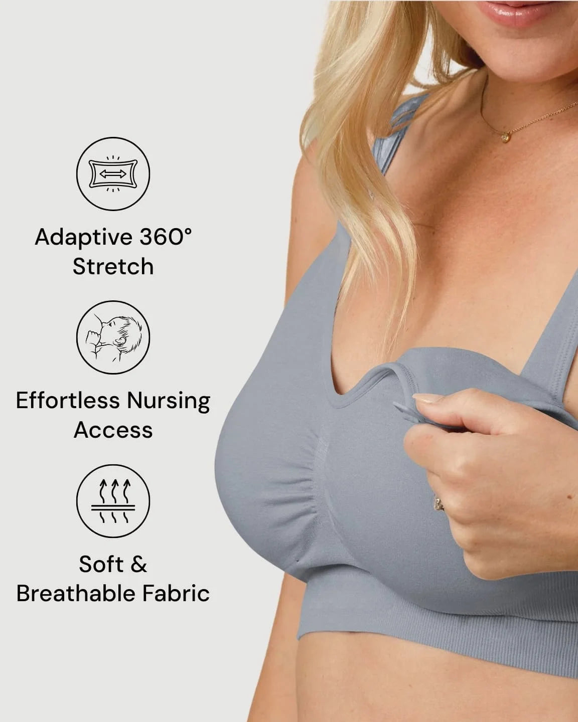 Wire-Free Supportive Nursing Bra