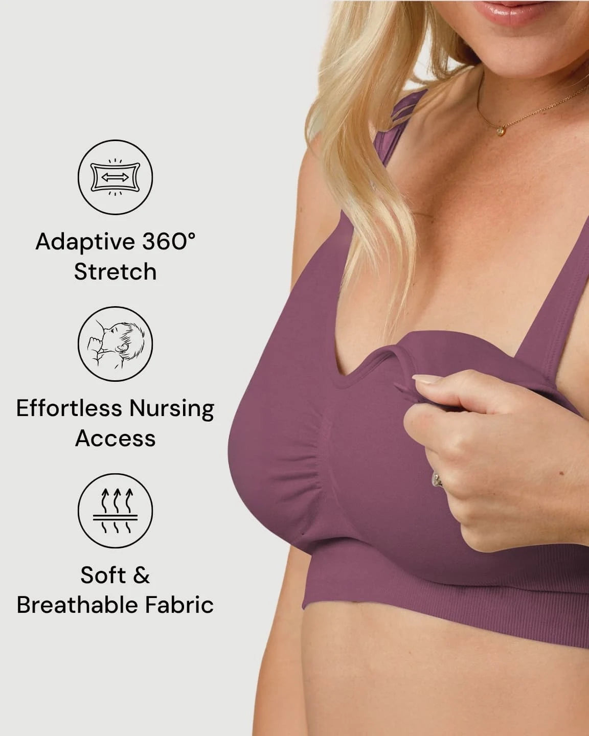 Wire-Free Supportive Nursing Bra