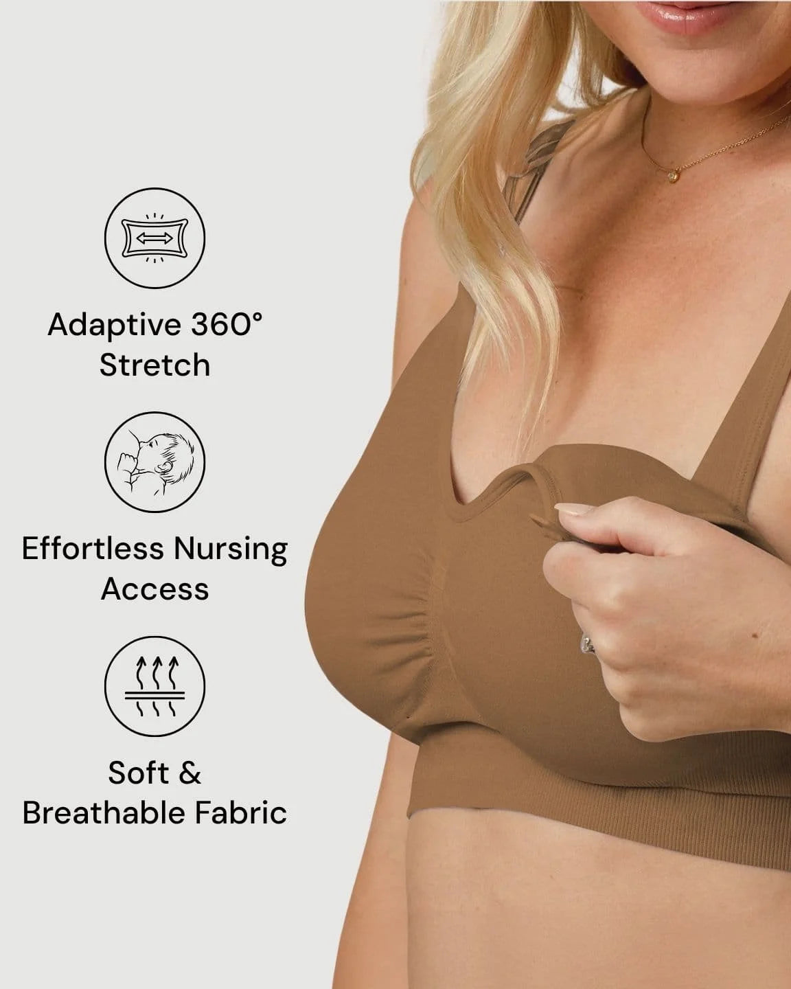 Wire-Free Supportive Nursing Bra