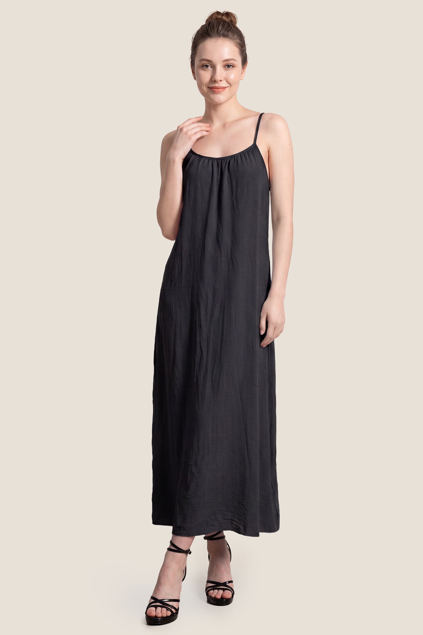Open Back Flowy Cami Maternity Dress
