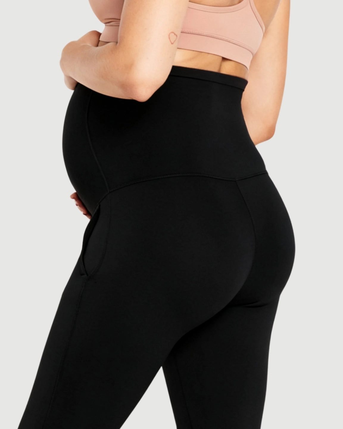 Two-Pocket Flare Maternity Leggings