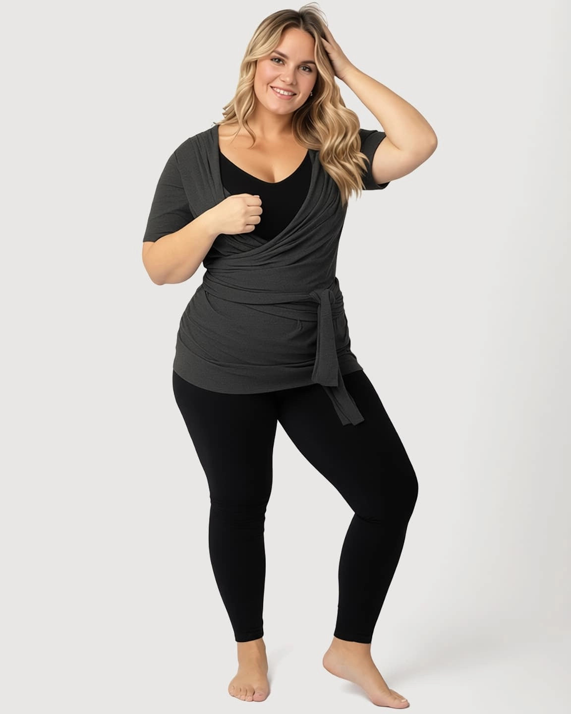 3-in-1 Skin-to-Skin Nursing Wrap Top