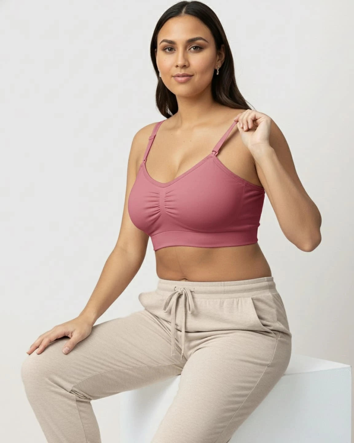 Hands-Free Stretch Nursing & Pumping Bra