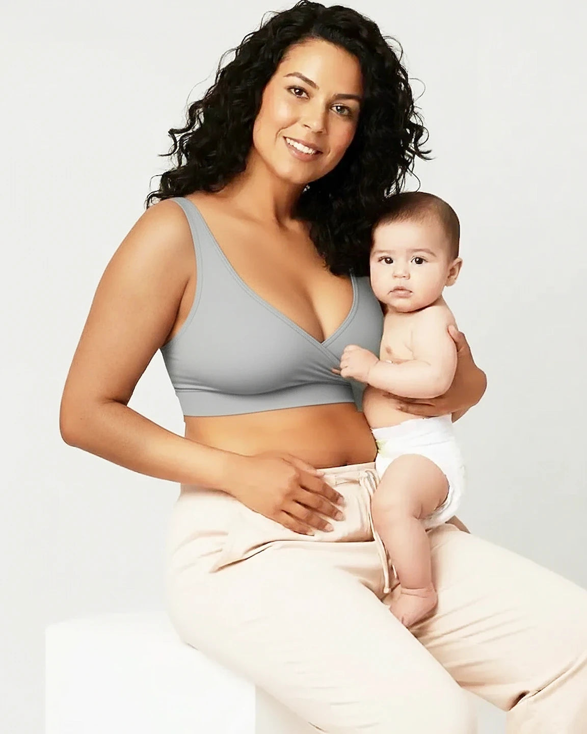 Soft Cotton Wire-Free Nursing Bra
