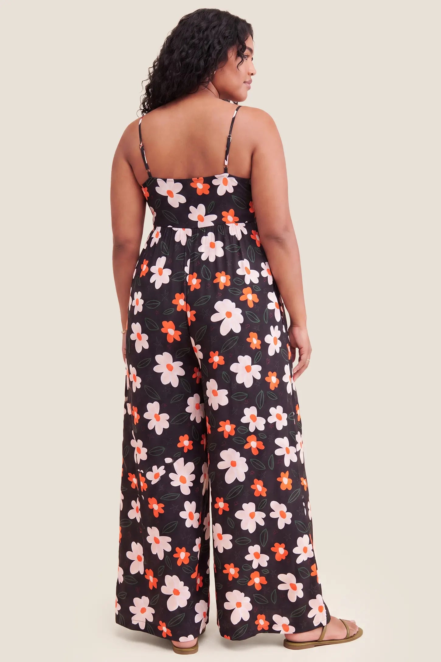 Grow-With-You High-Stretch Floral Maternity Jumpsuit