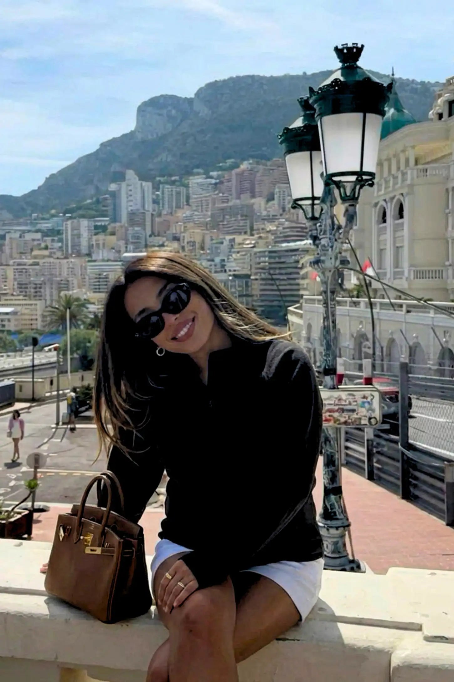 Fleece Mock Neck with Half-Zip Maternity Sweater Fleece Mock Neck with Half-Zip Maternity Sweater in black featuring a mock neck and half-zip detail on a pregnant model.