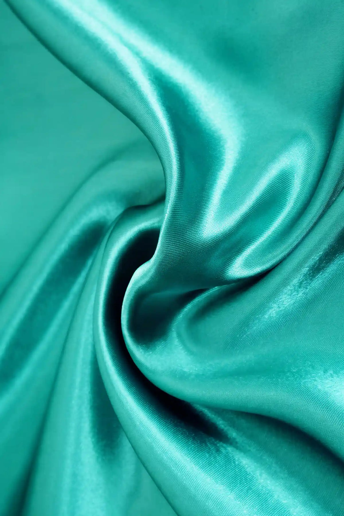 Lace-Trim Satin Maternity Sleep Set Lace-Trim Satin Maternity Sleep Set in 3-Piece Nightdress Set featuring silky smooth emerald green satin fabric texture and lightweight sheen, close-up detail view.