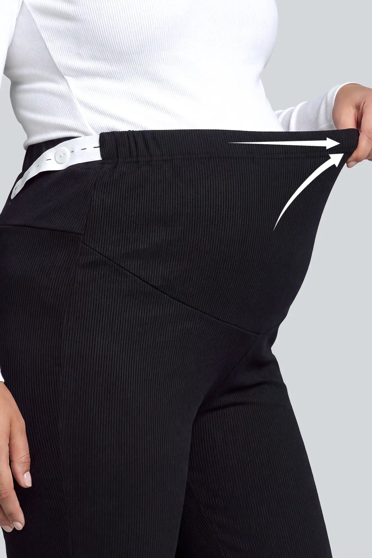 Over-Bump Ribbed Maternity Leggings