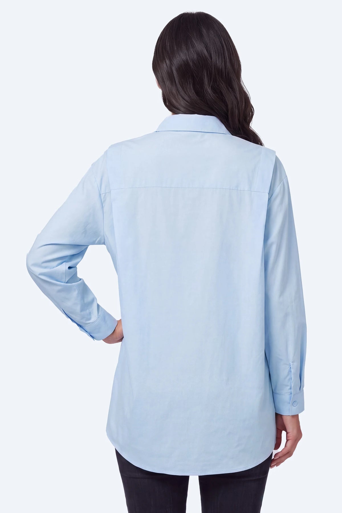 Button Down Collared Maternity Shirt