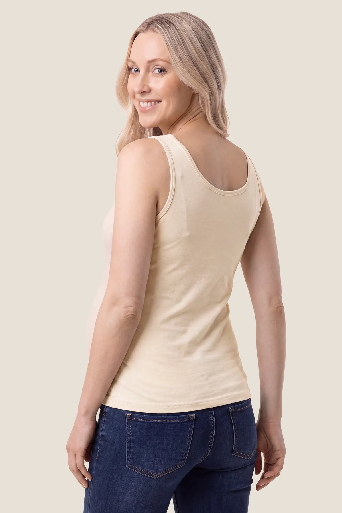 Soft Knit Sleeveless Maternity Tank Top