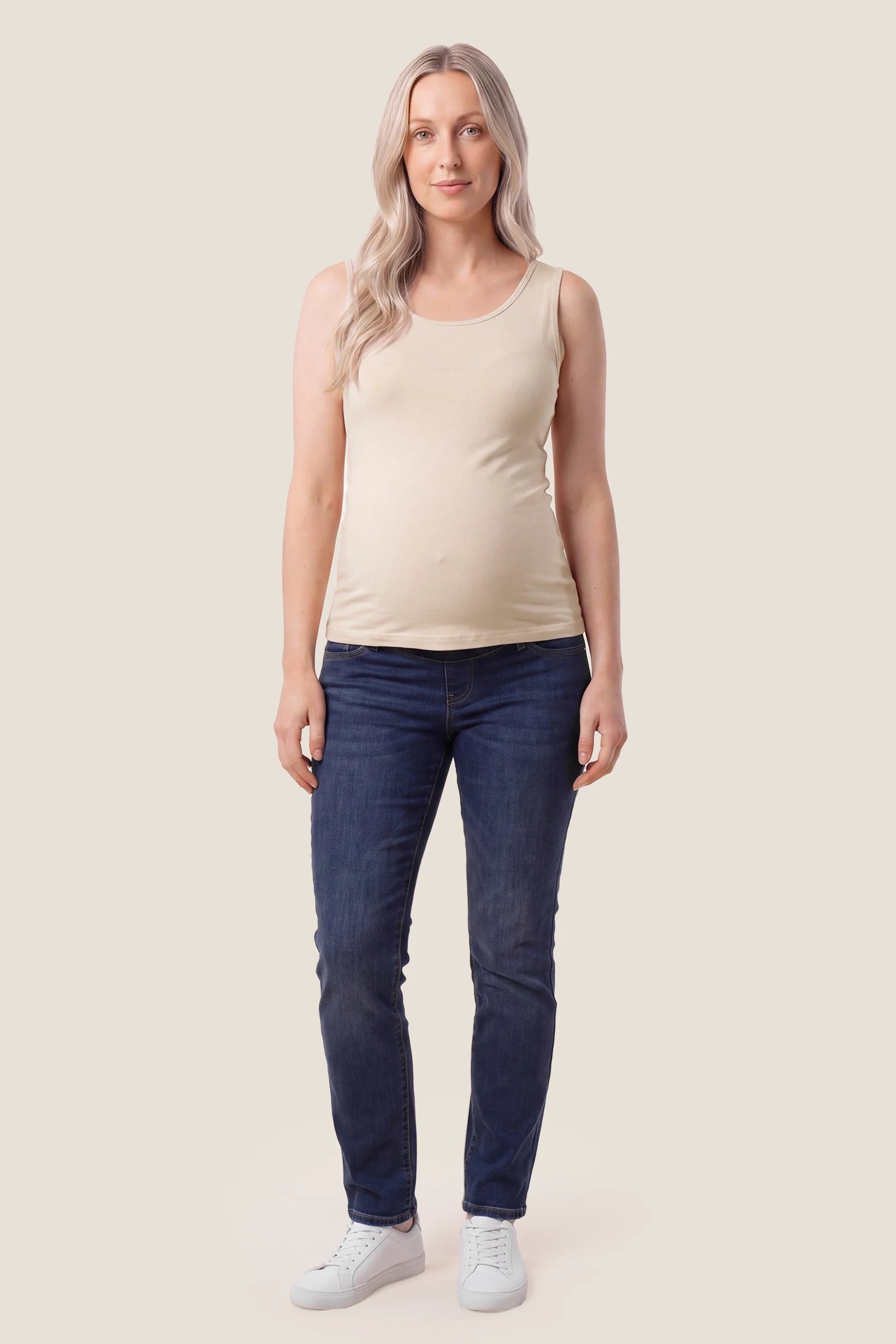 Soft Knit Sleeveless Maternity Tank Top