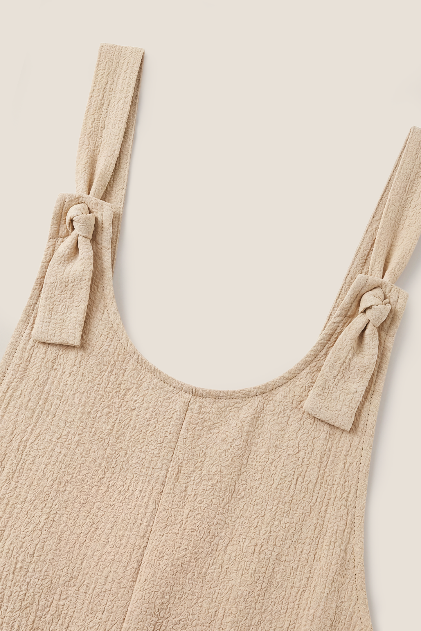 Knot Strap Front Pocket Maternity Romper