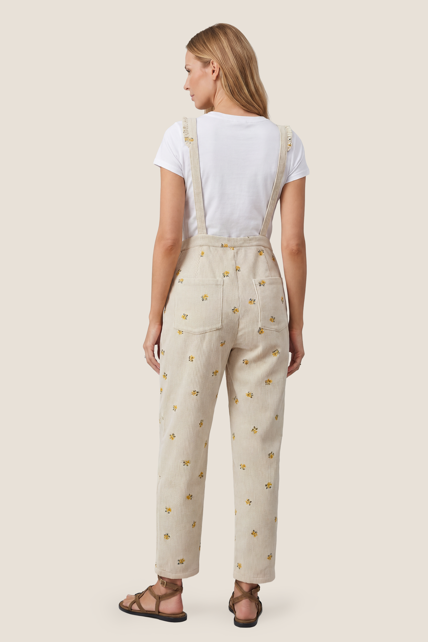 Bump-Friendly Floral Maternity Overalls
