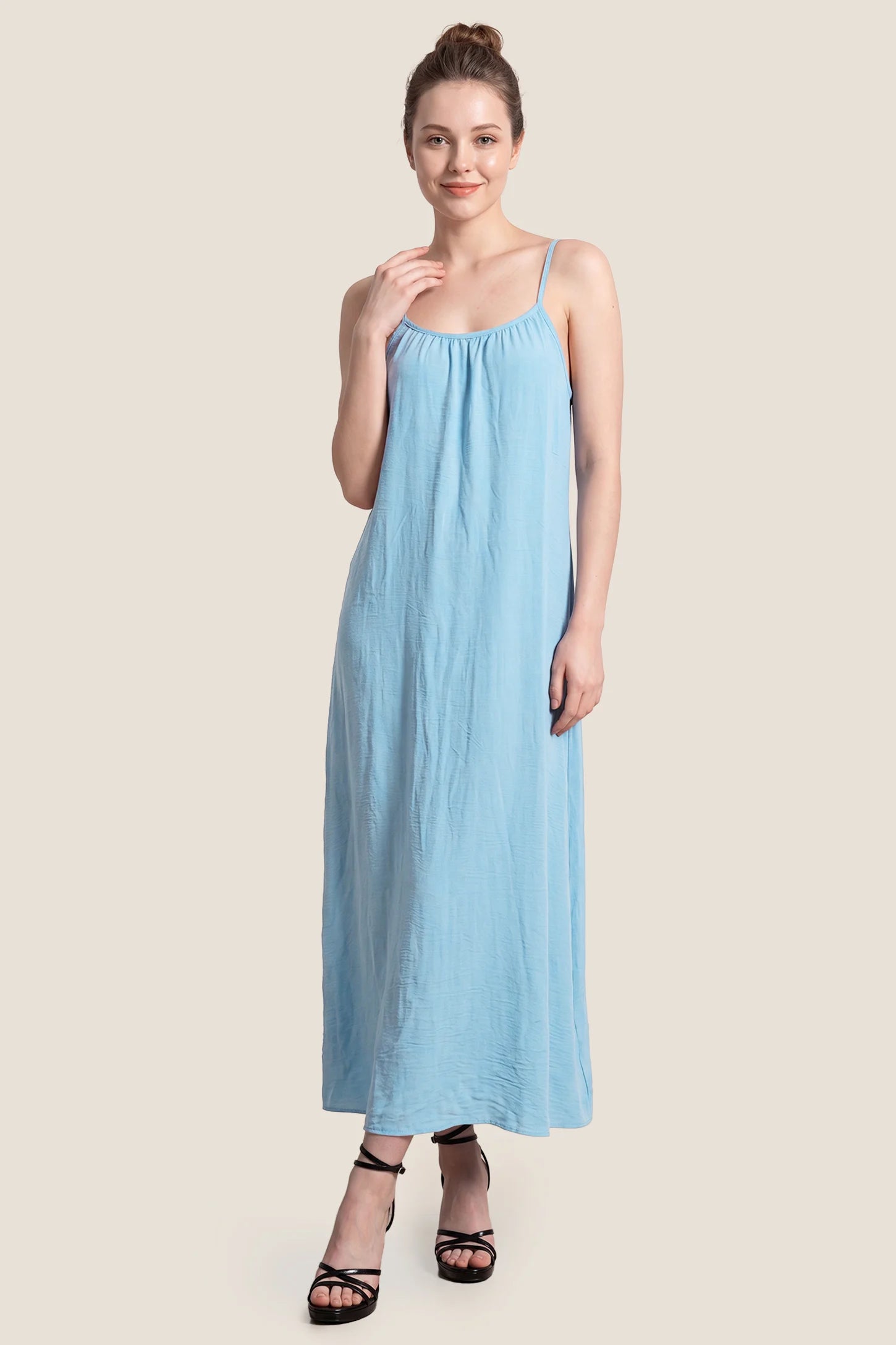 Open Back Flowy Cami Maternity Dress