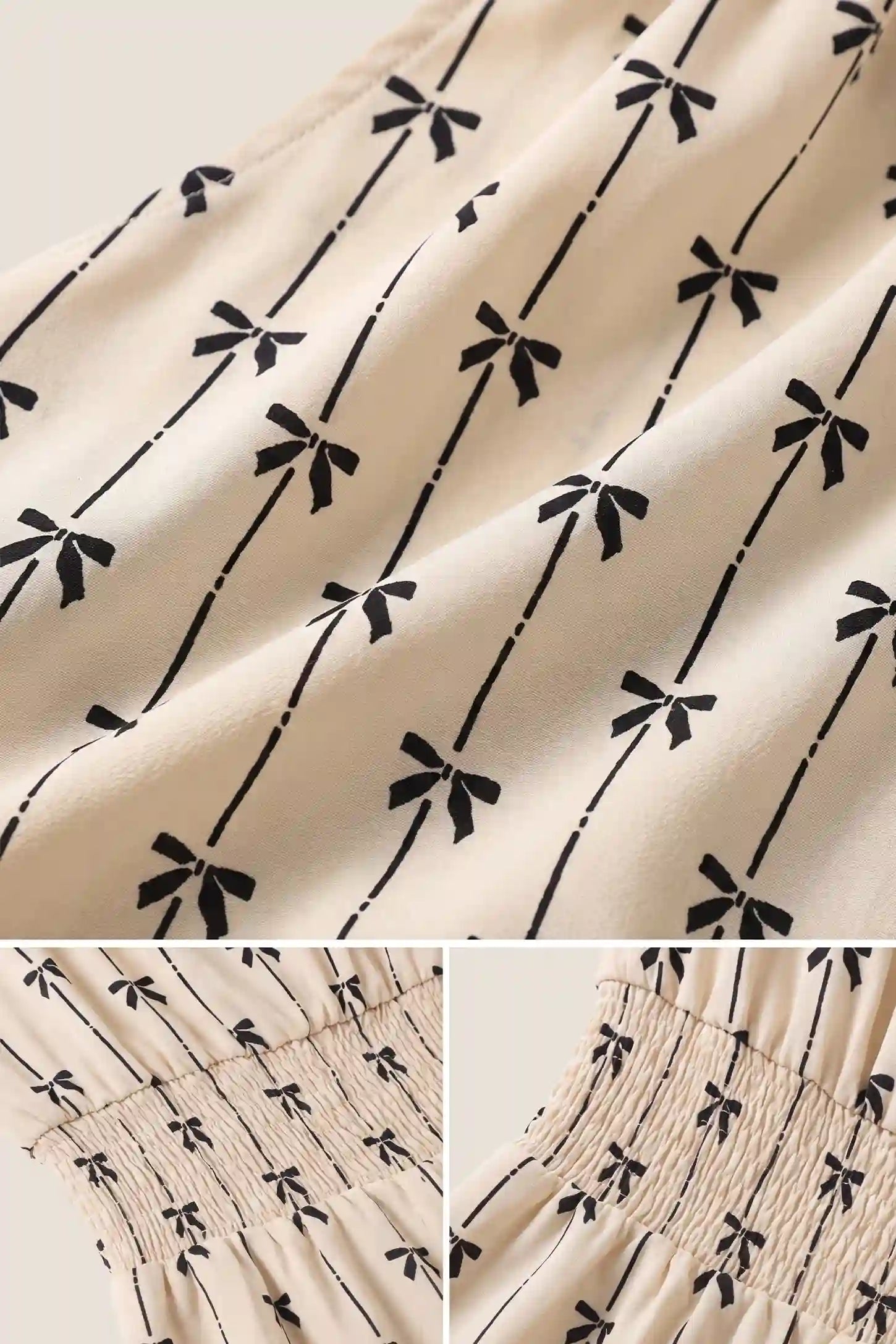 Adjustable Halter Bow Print Maternity Romper