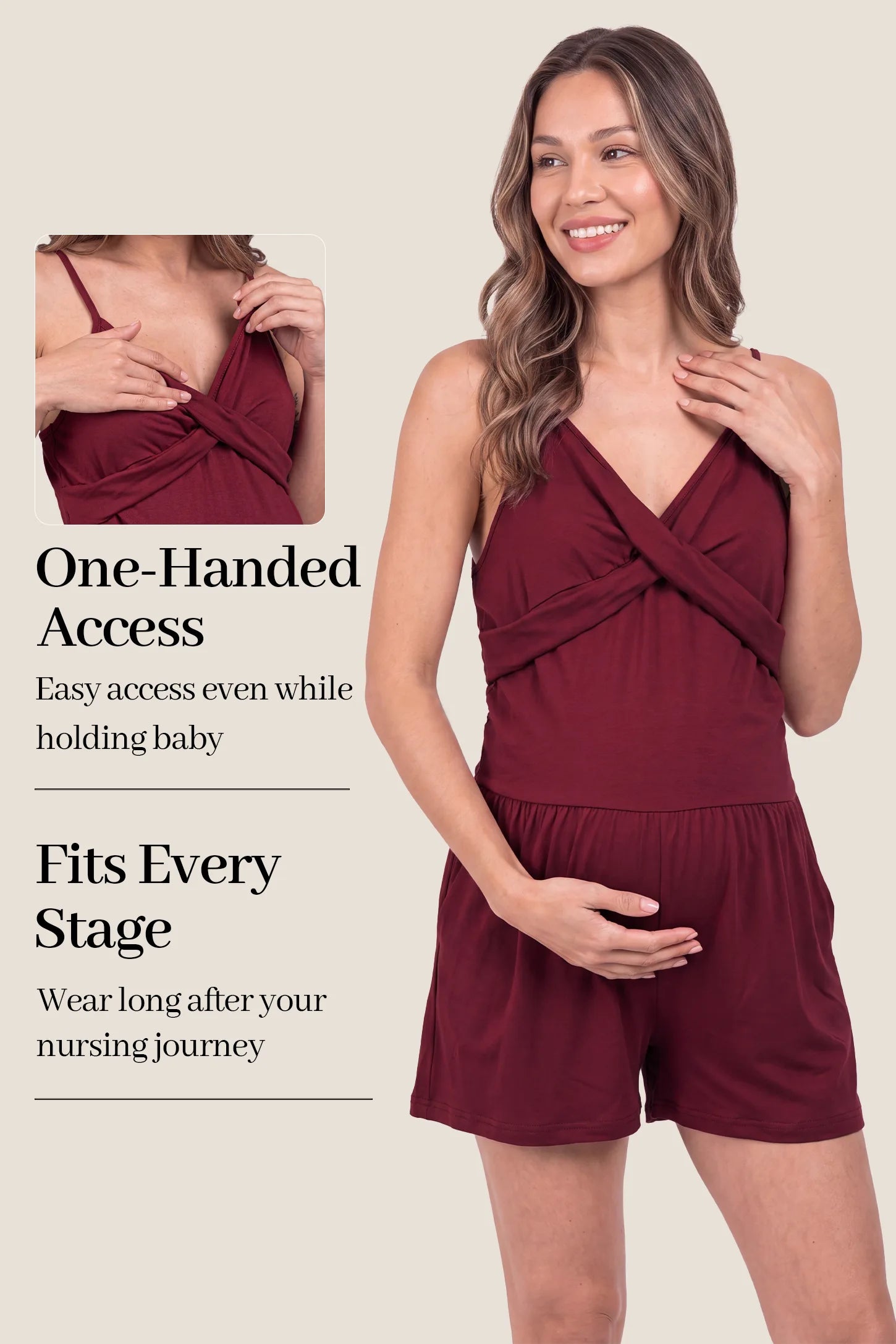 Everyday Ease Maternity & Nursing Romper
