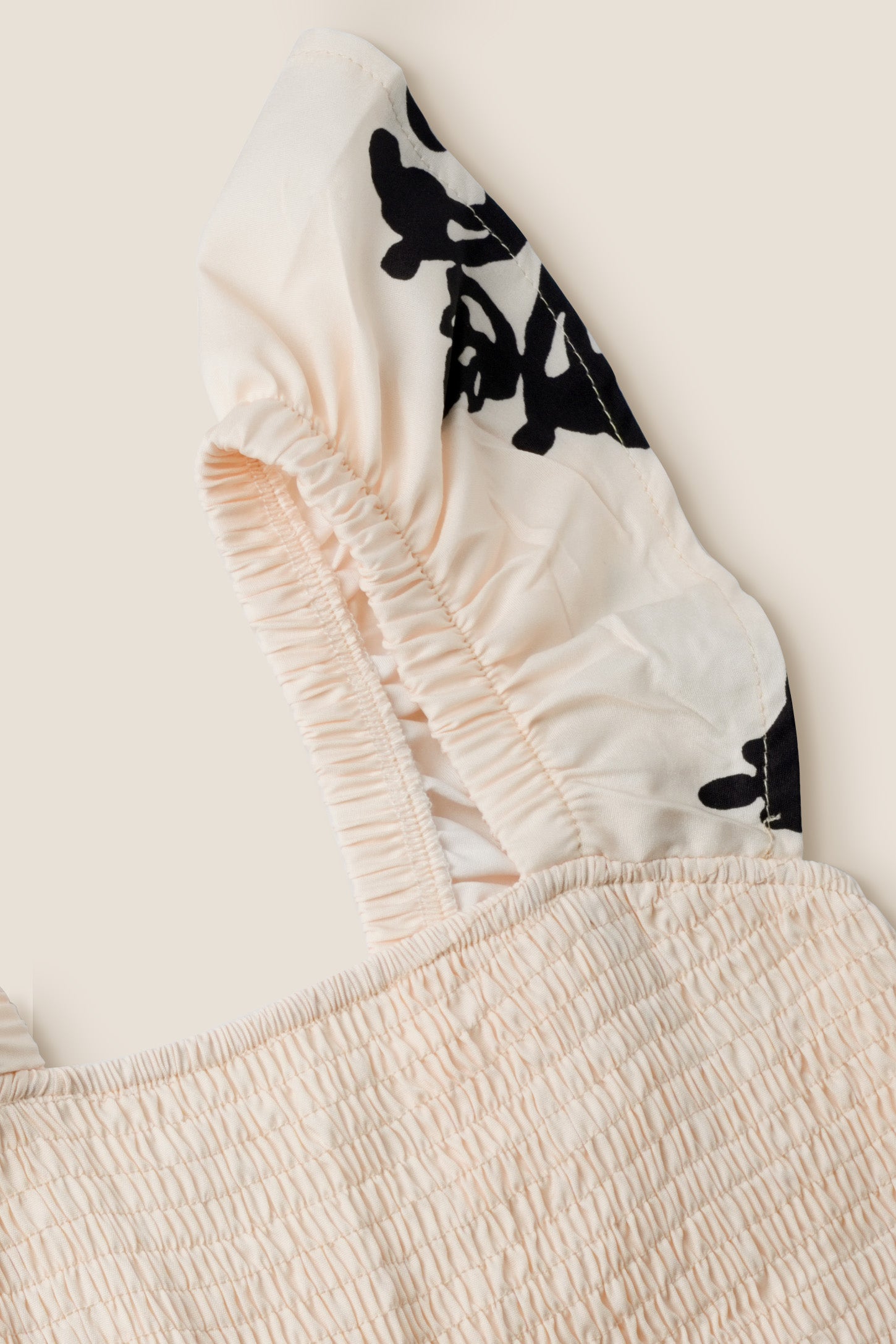 Flutter Sleeve Smocked Maternity Jumpsuit