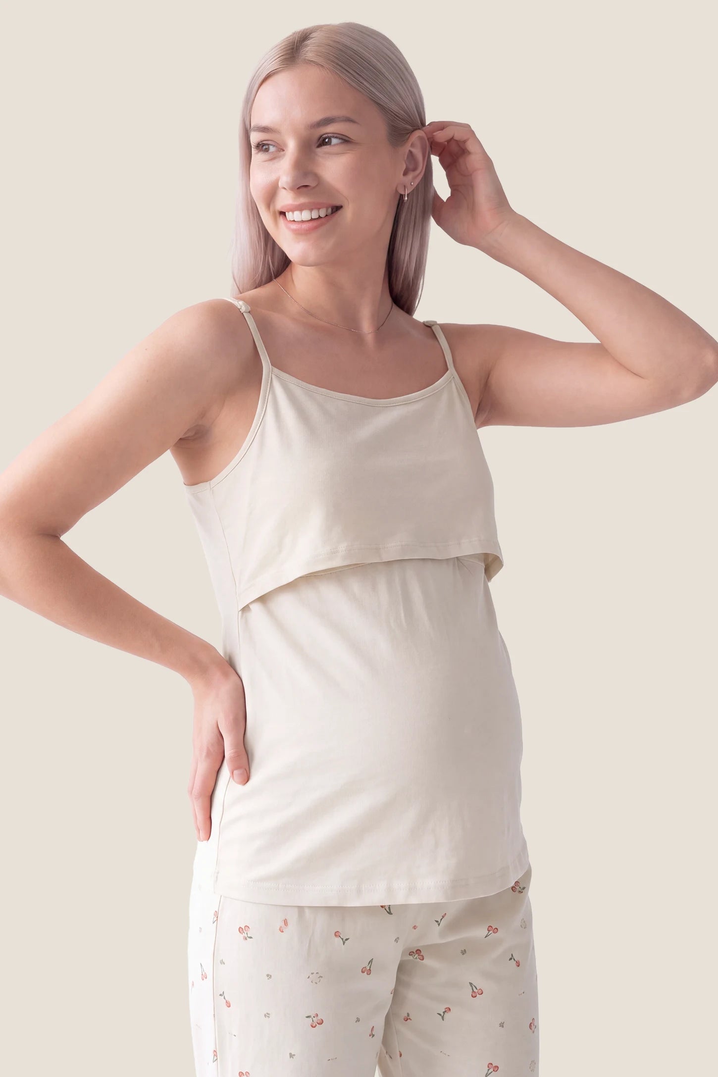 Luxury Cotton Air Knit Long Sleeve Pajama Set