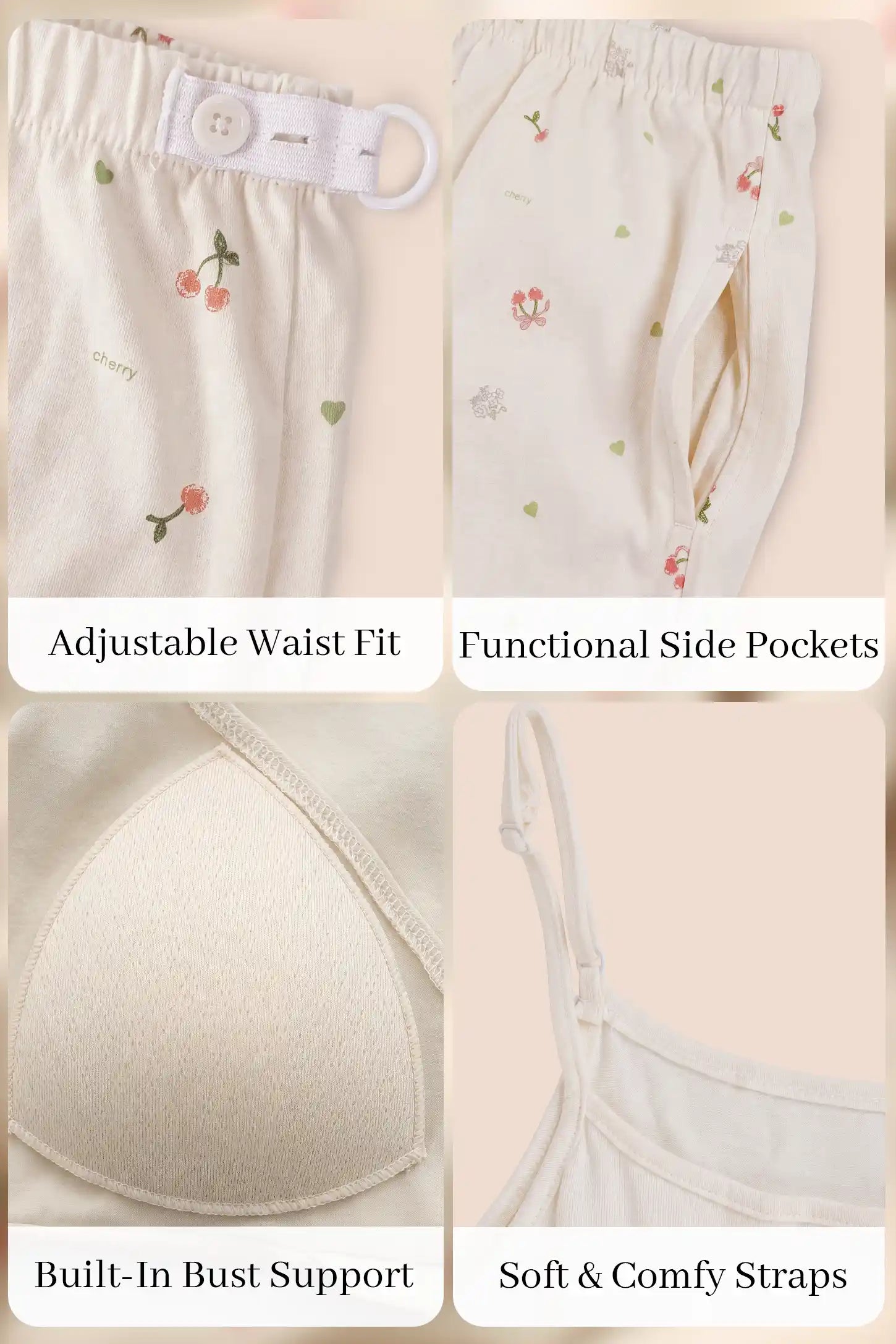 Luxury Cotton Air Knit Long Sleeve Pajama Set