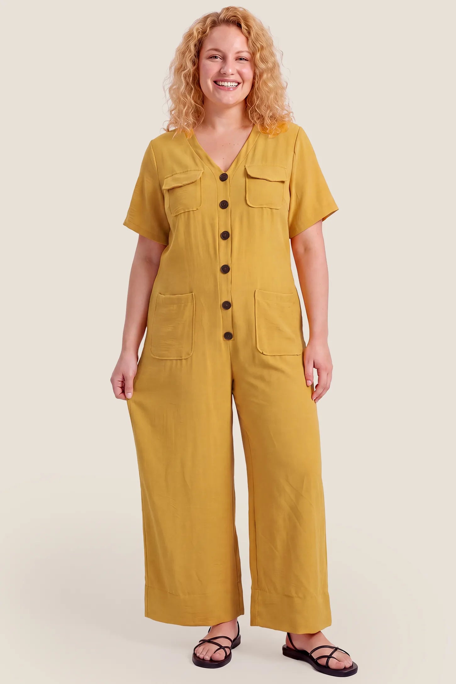 Everyday Utility Wide-Leg Maternity Jumpsuit