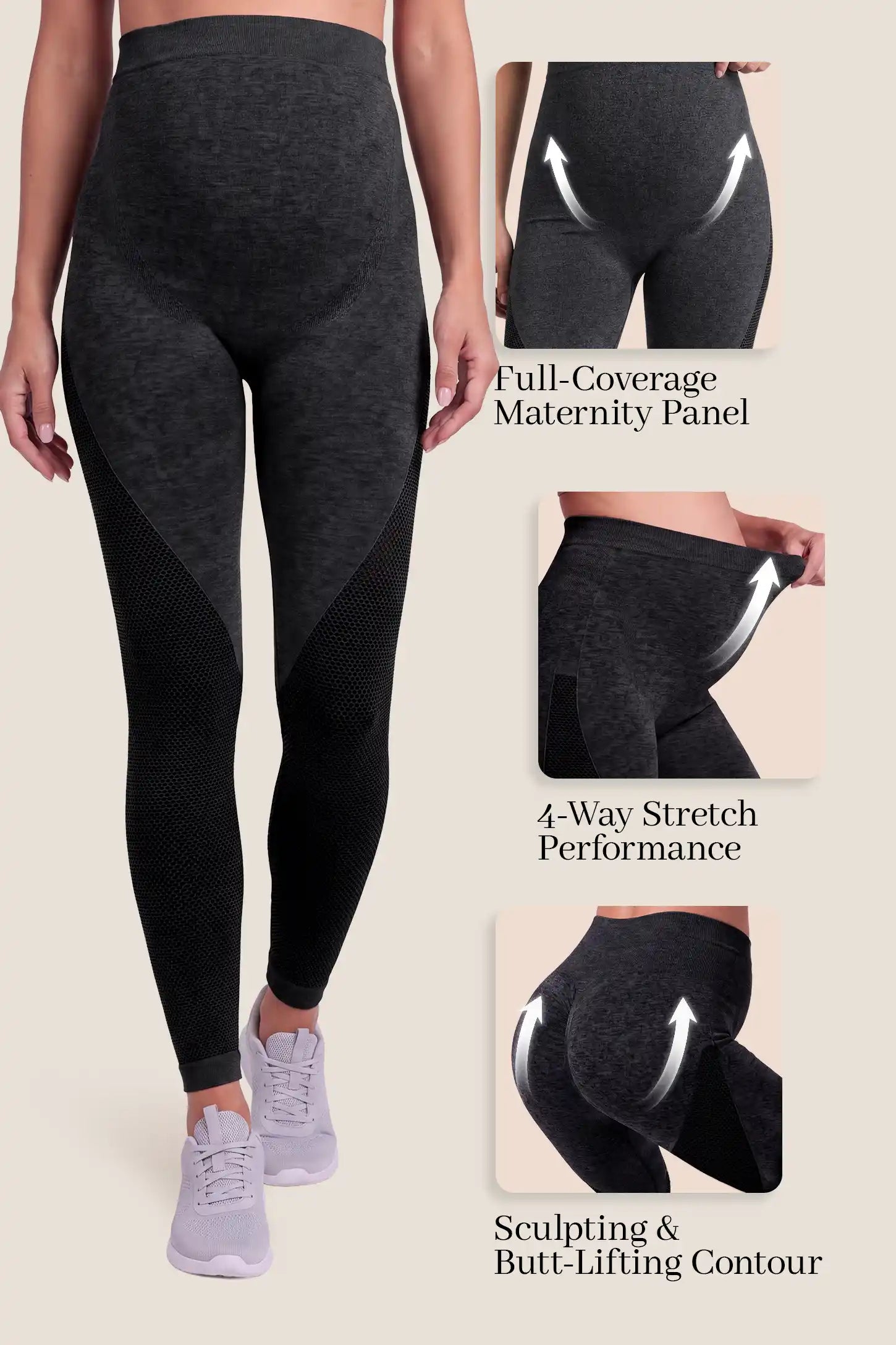 Seamless Over-the-Bump Maternity Leggings