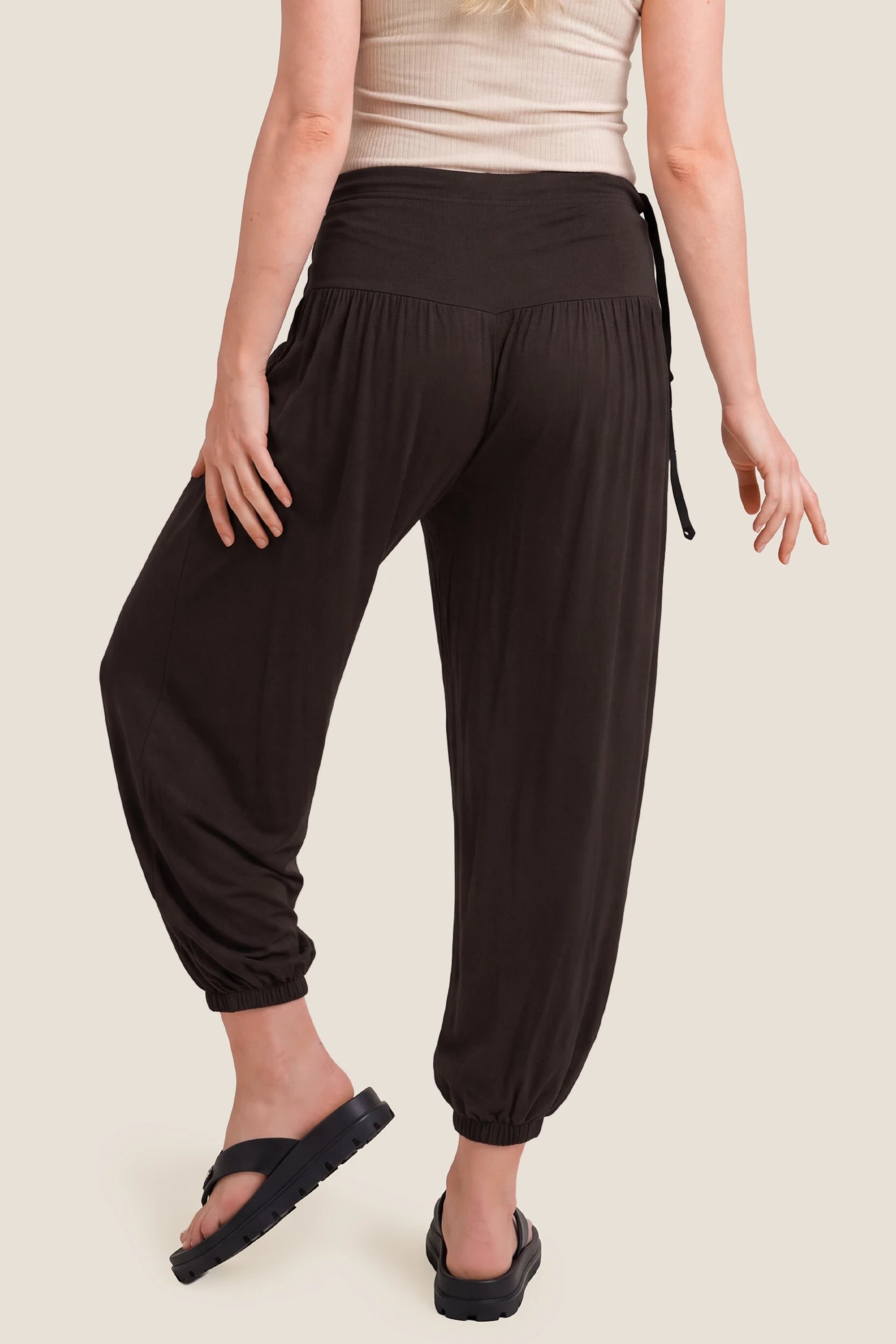 High-Waist Ultra-Soft Maternity Harem Pants