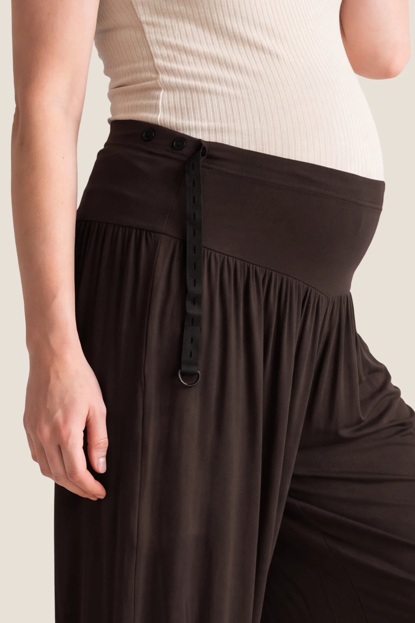 High-Waist Ultra-Soft Maternity Harem Pants