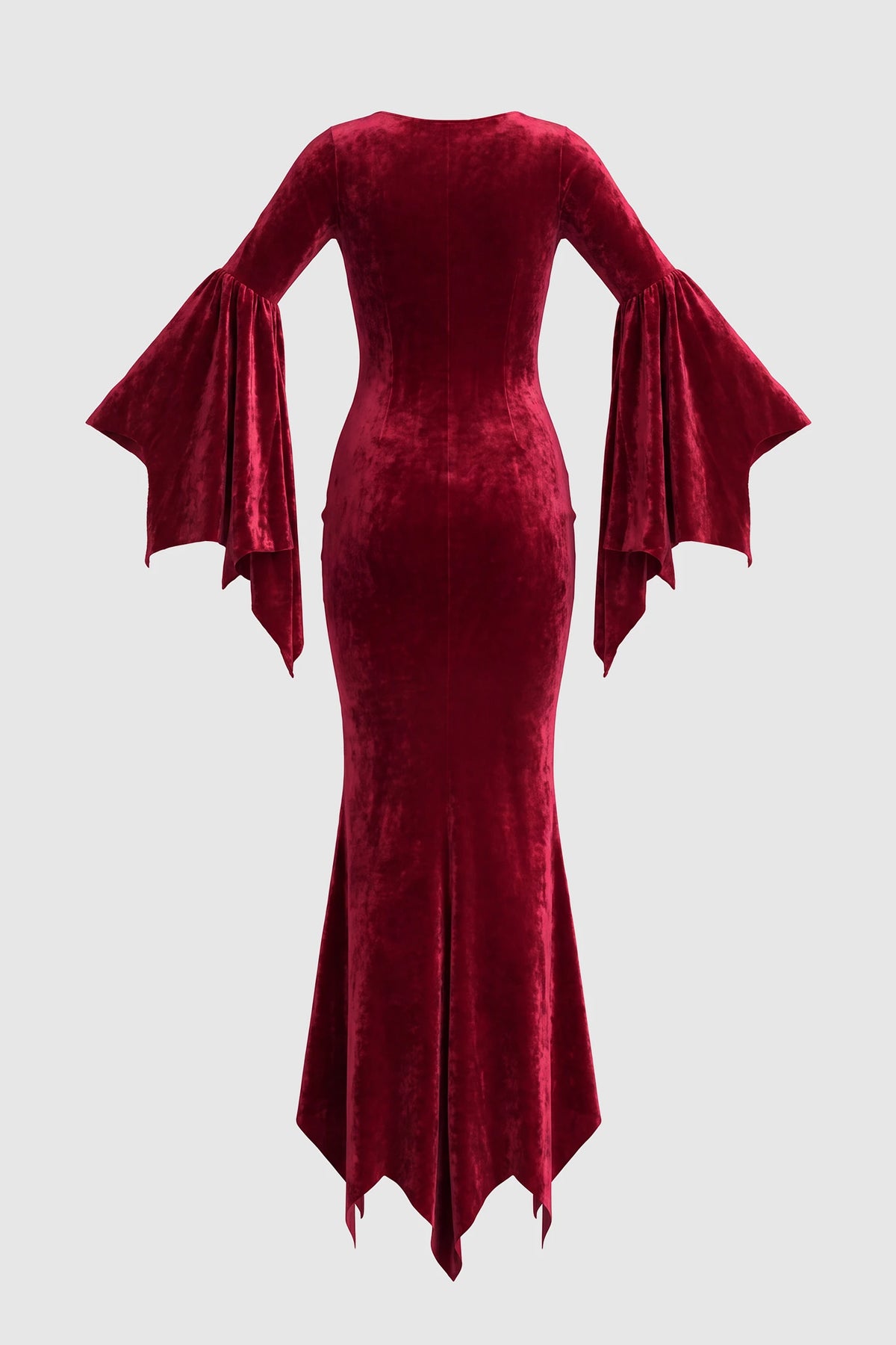 Scoop Neck Long Sleeve Halloween Maternity Maxi Dress