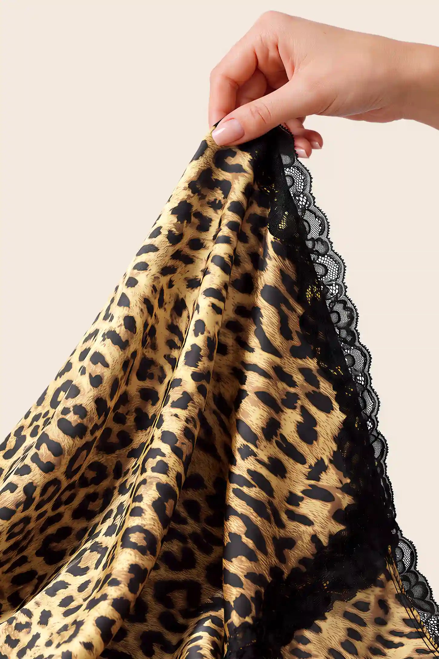 Leopard Satin Maternity Nightdress