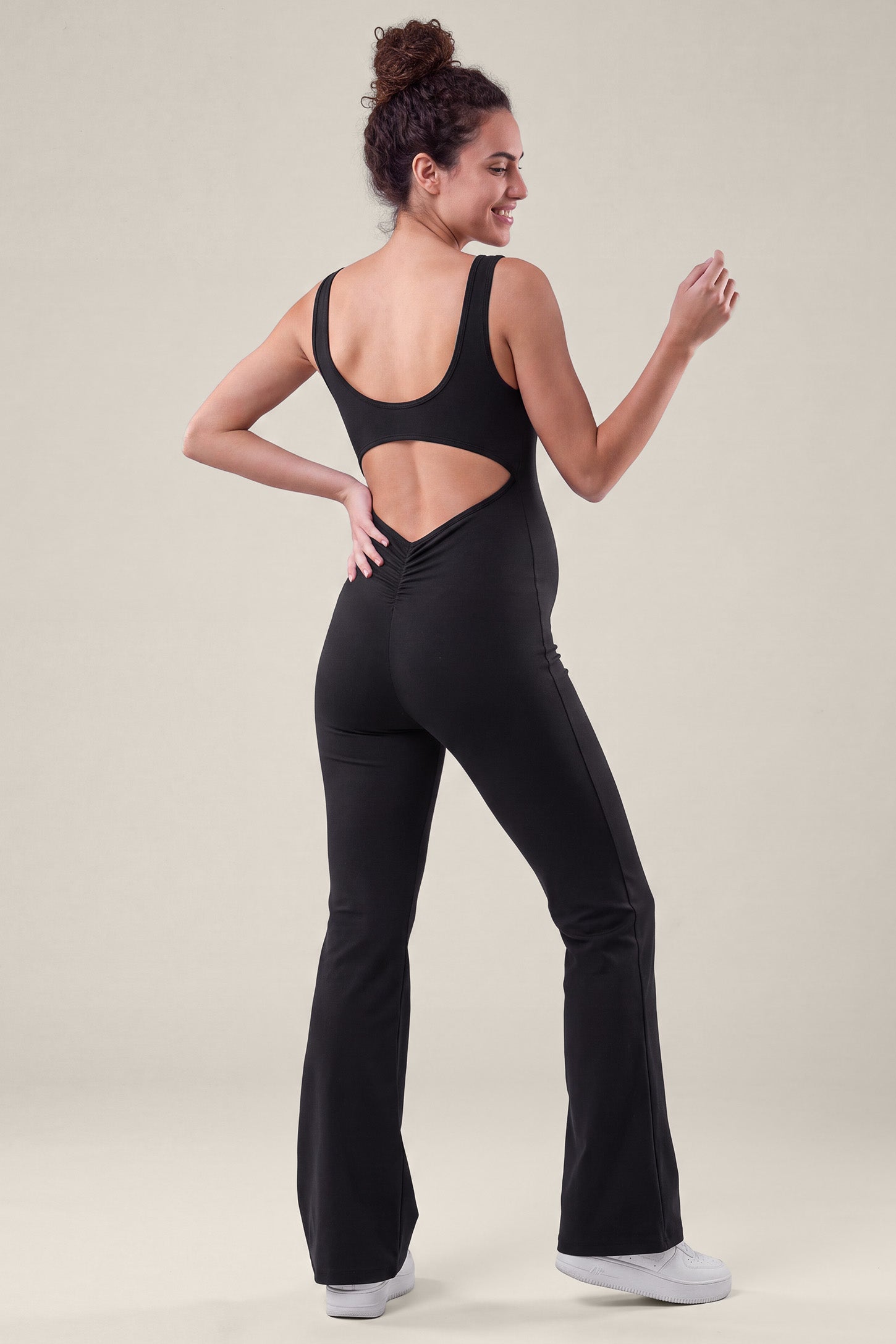 Maternity Flared-Leg Jumpsuit
