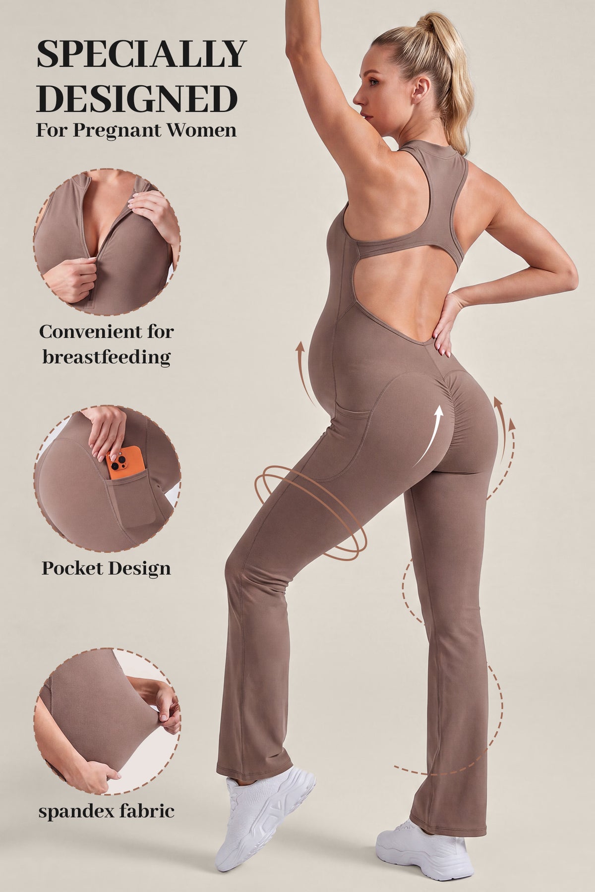ZenFlex Maternity Yoga Jumpsuit