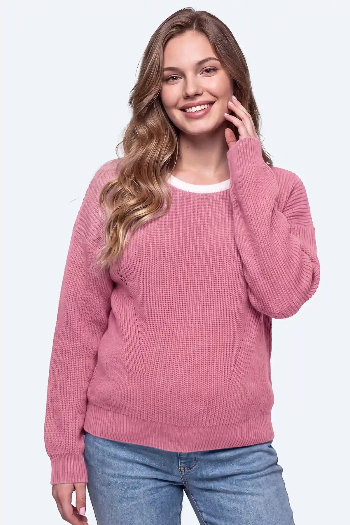 Maternity Bow-Back Knit Sweater