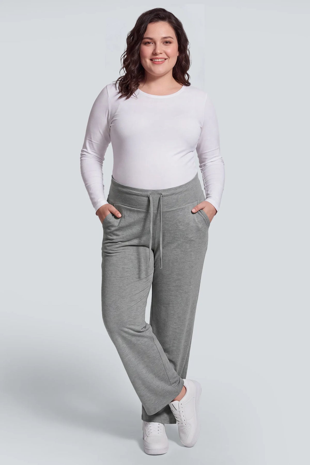 High-Waist Modal Maternity Wide-Leg Pants