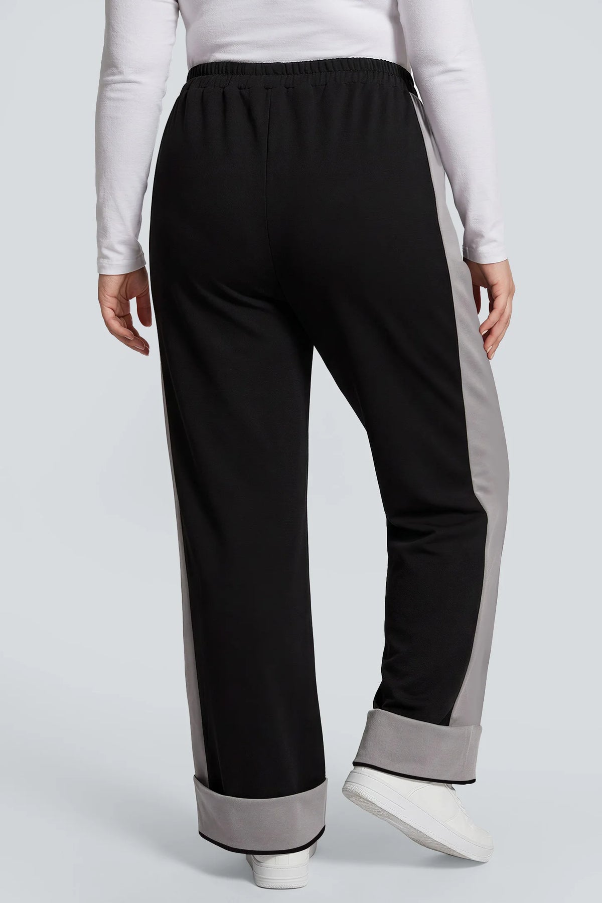 Contrast  Maternity Wide-Leg Pants