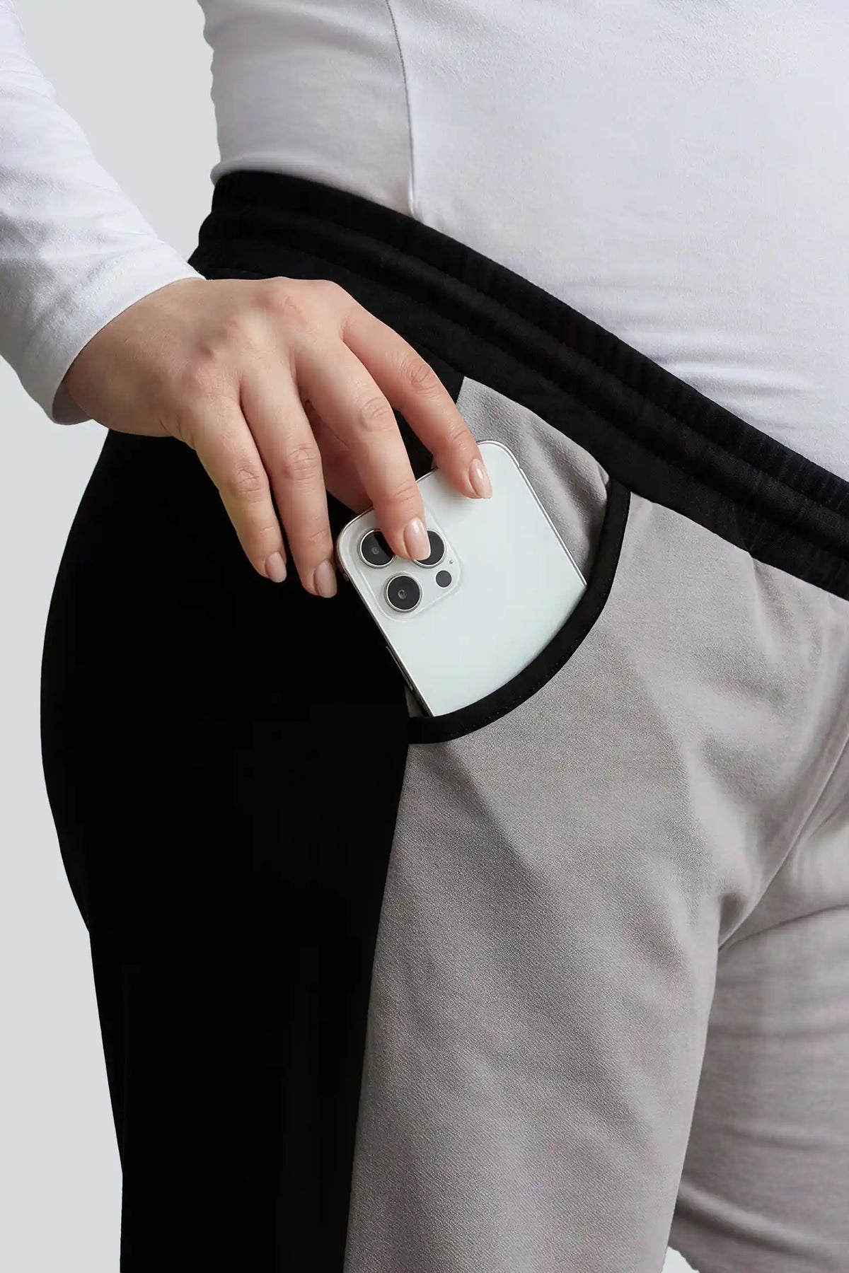 Contrast  Maternity Wide-Leg Pants