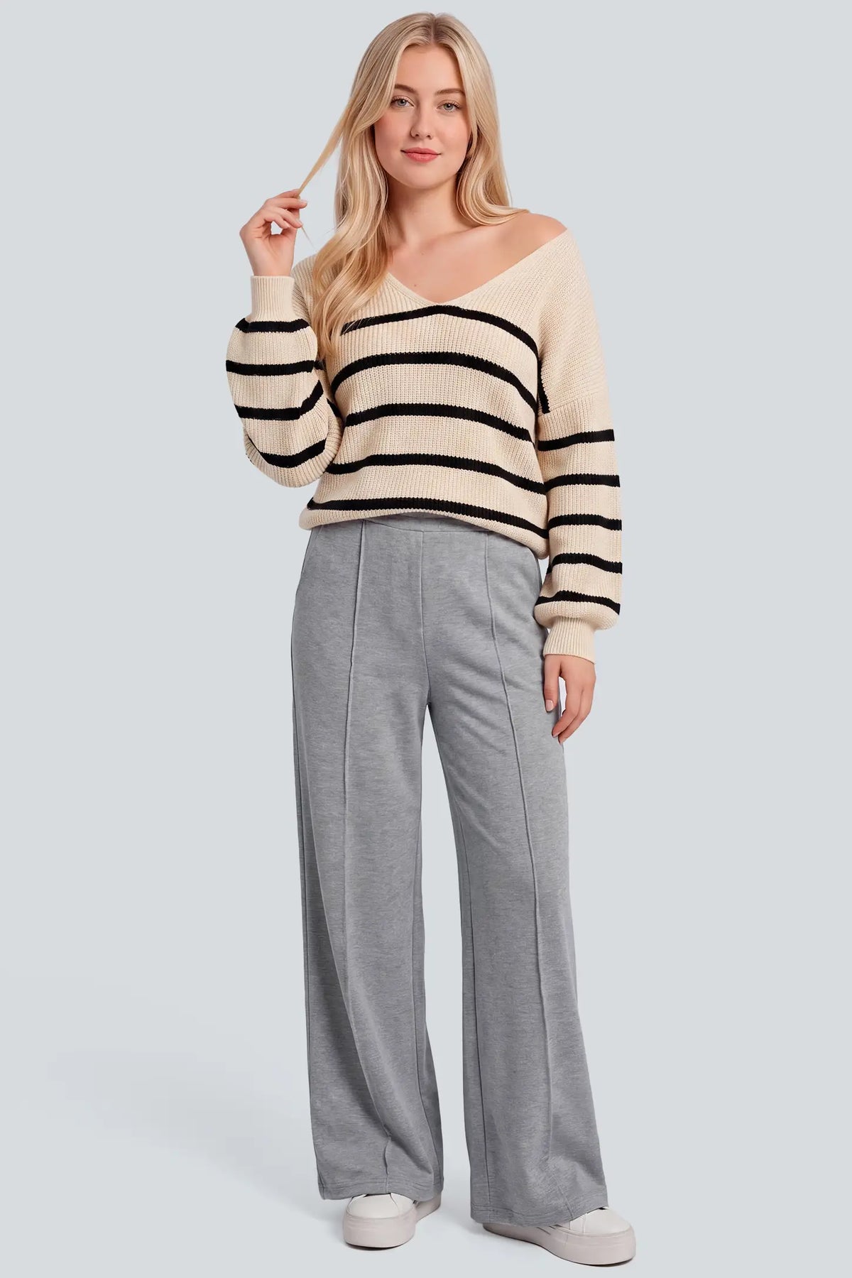 Maternity Low Rise Foldover Wide Leg Pants