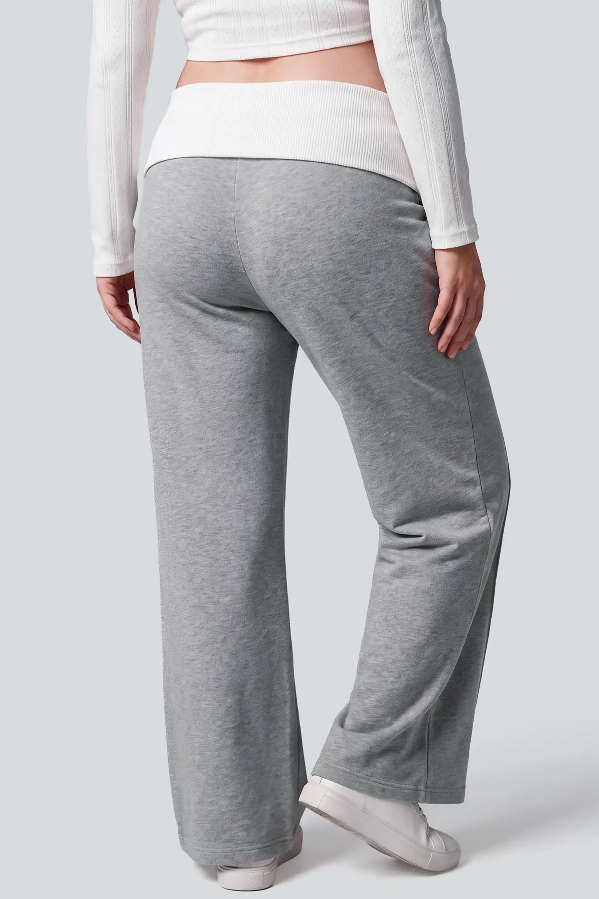 Maternity Low Rise Foldover Wide Leg Pants