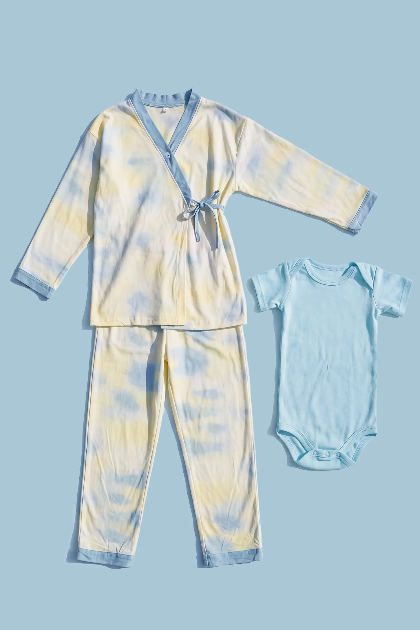 Cotton Tie-Dye Maternity & Nursing Pajama Set