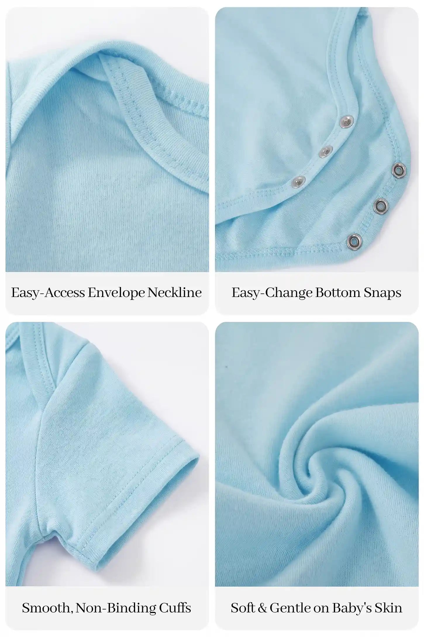 100% Cotton Organic Baby Bodysuit