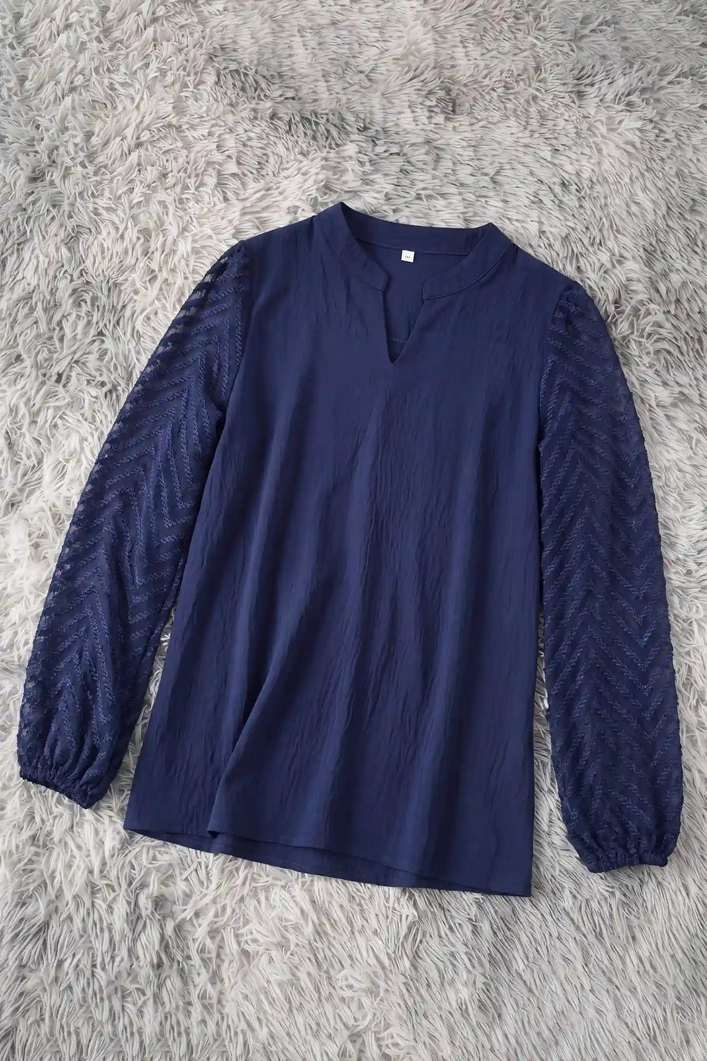 Chiffon Puff Sleeve Maternity Blouse