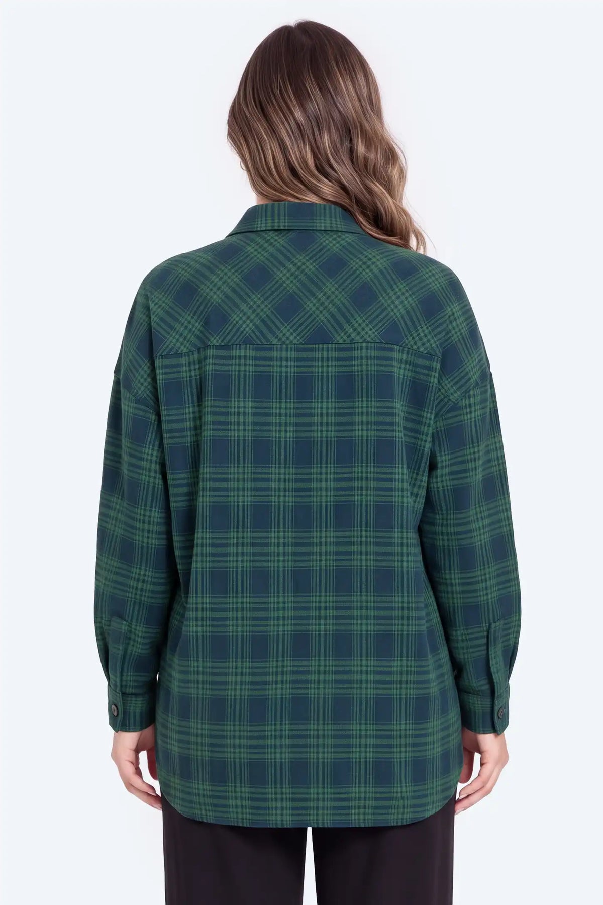 Maternity Plaid Button-Down Shirt