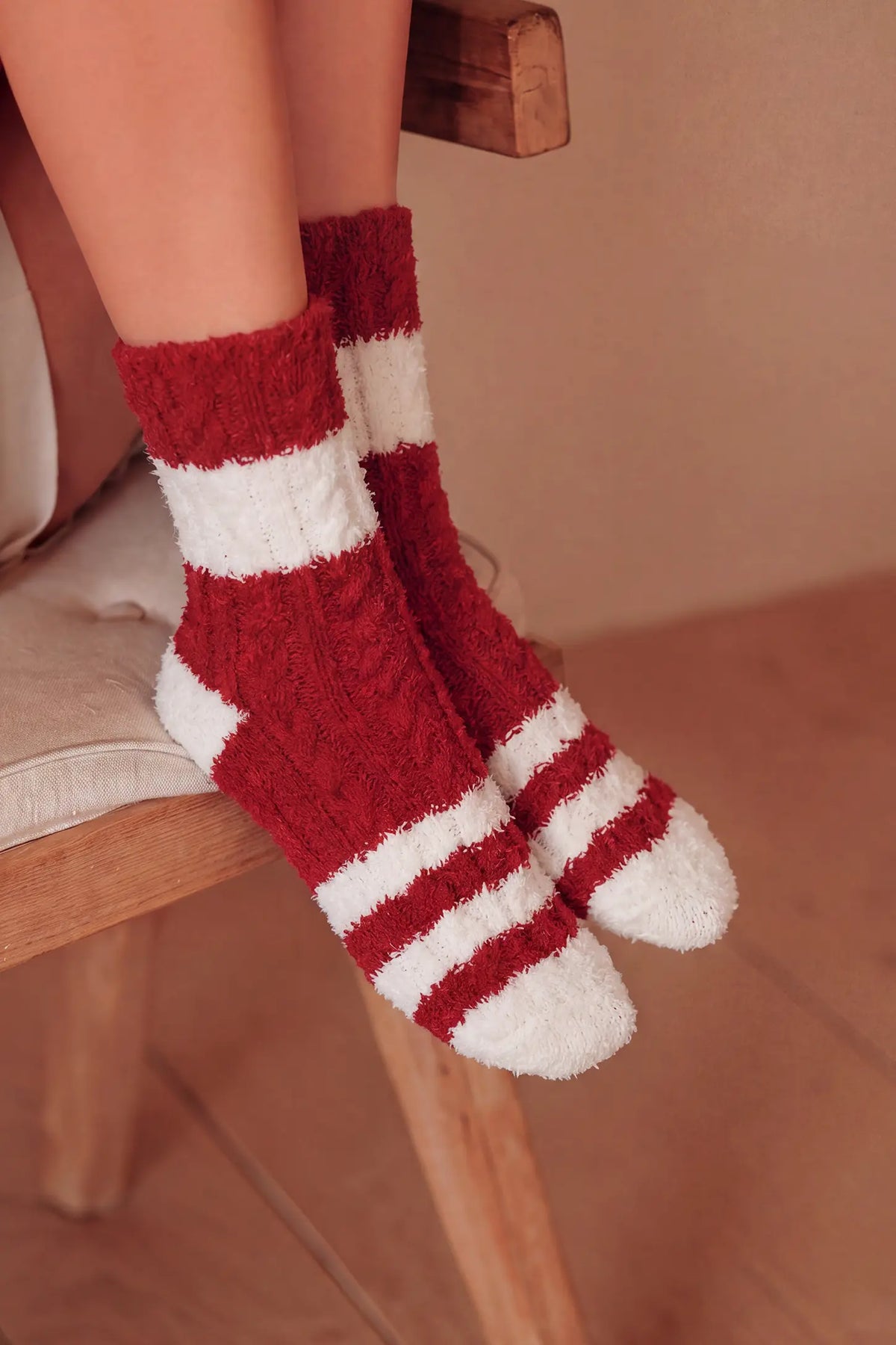 Striped Mid-Calf Socks