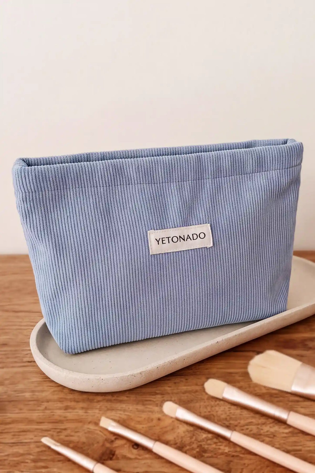 Corduroy Makeup & Storage Pouch
