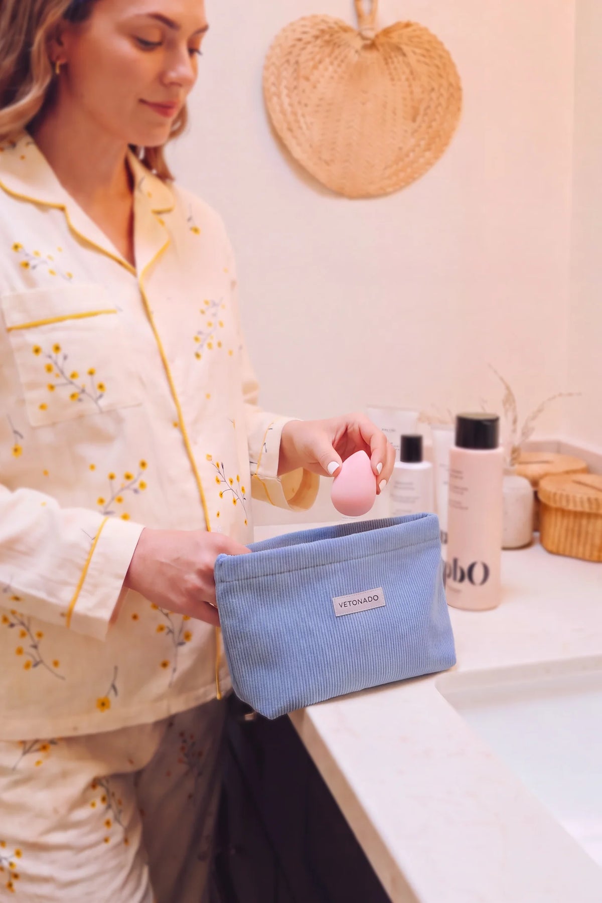 Corduroy Makeup & Storage Pouch