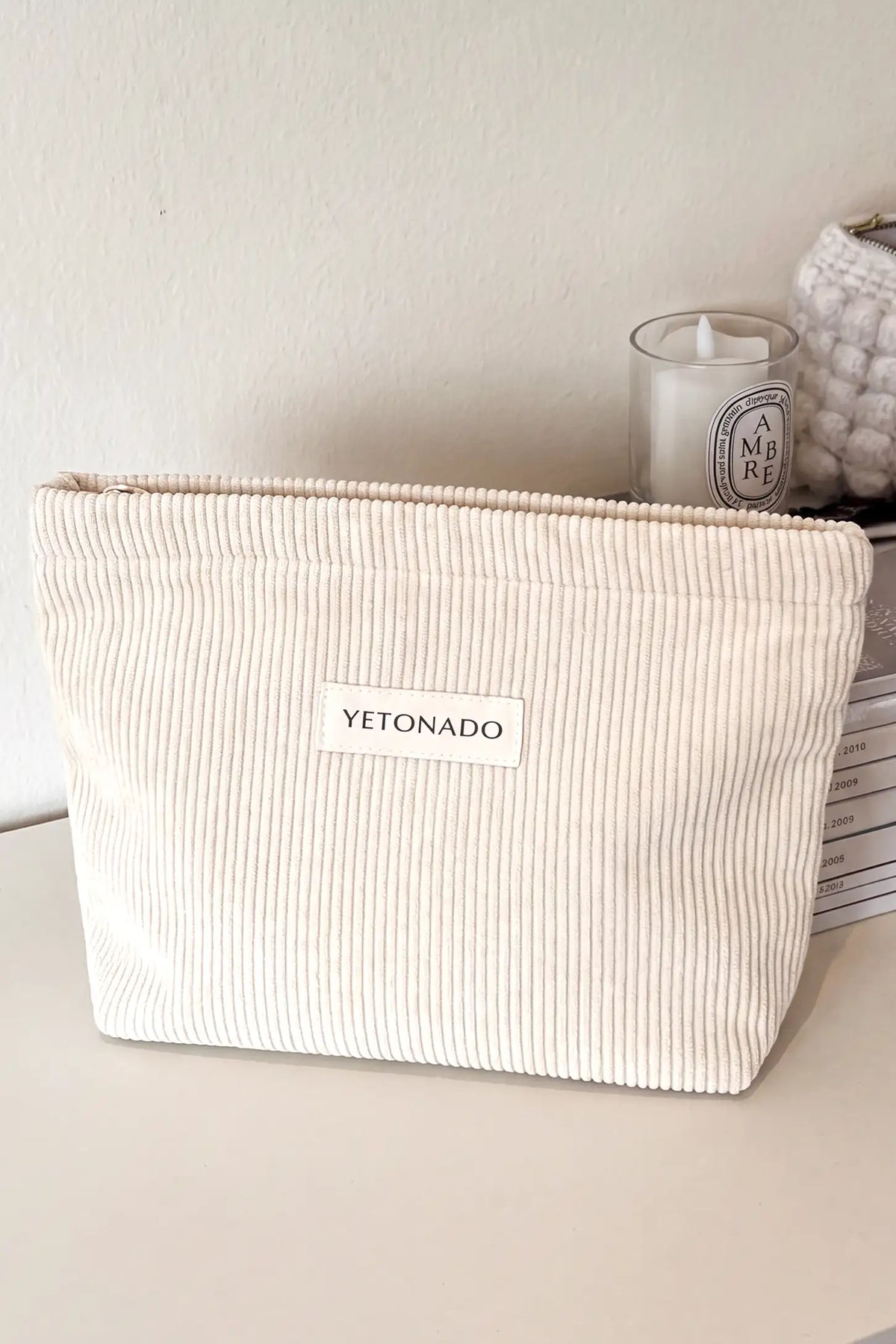 Corduroy Makeup & Storage Pouch