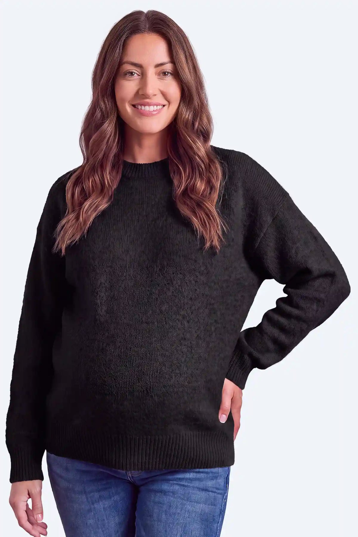Maternity Classic Crewneck Knit Sweater