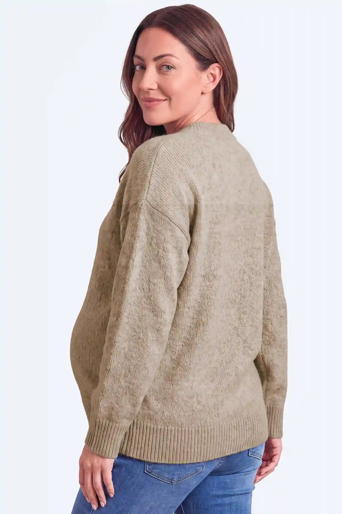 Maternity Classic Crewneck Knit Sweater