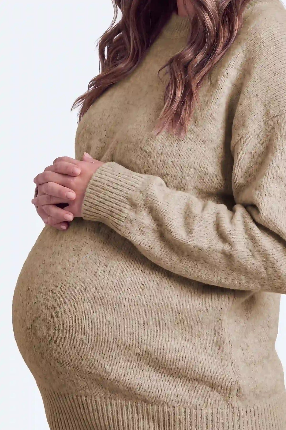 Maternity Classic Crewneck Knit Sweater