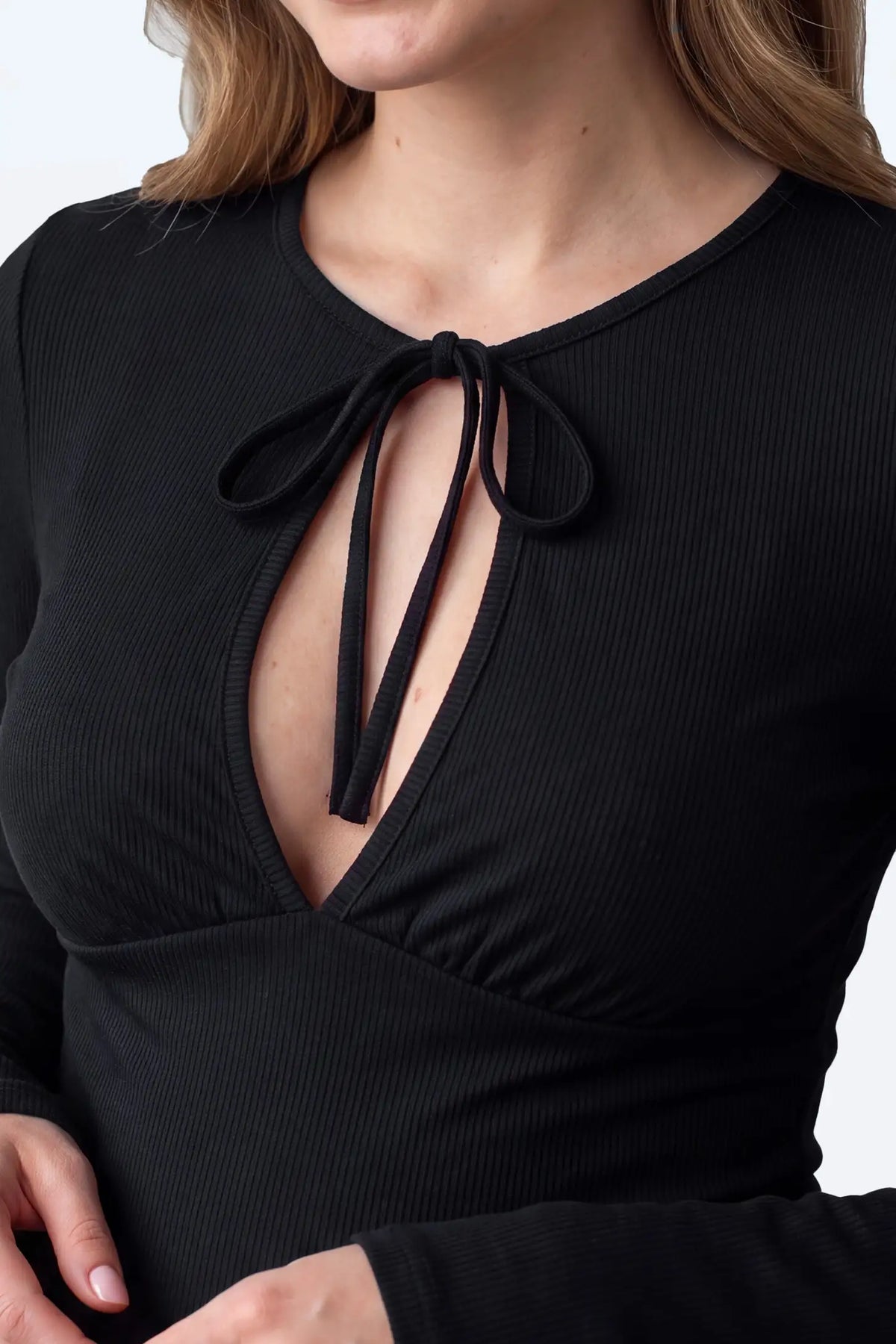 Maternity Nursing Tie-Front Flare Sleeve Top